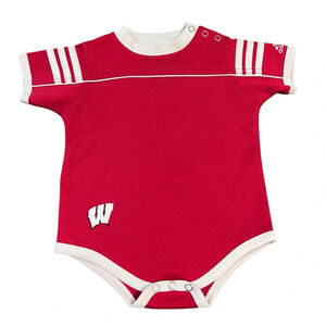 Adidas Red Wisconsin Badgers 6/9 Months Bodysuit‎